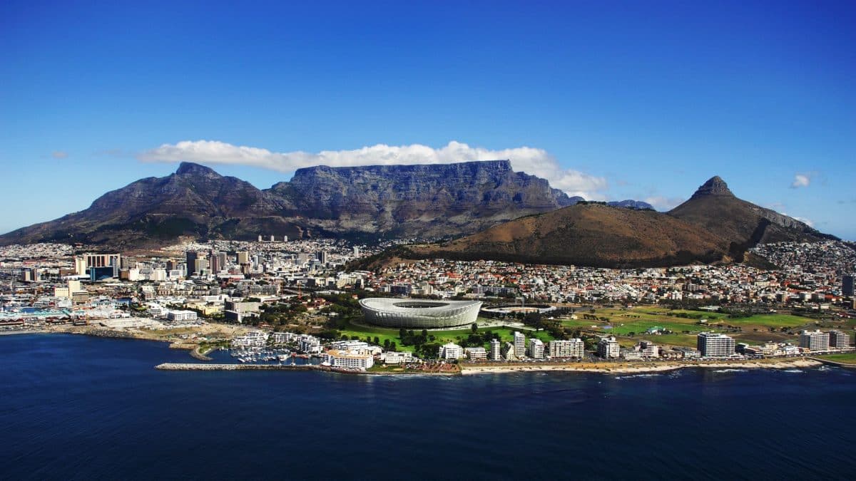 cape town vista dal mare